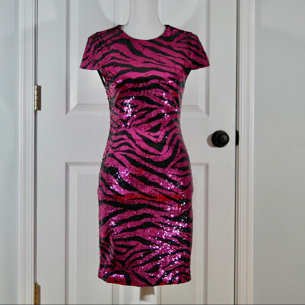 alice + olivia sequin mini dress FREE shipping